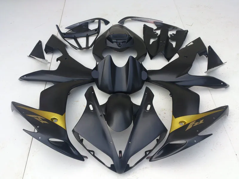 Набор обтекателей для YAMAHA YZFR1 04 05 06 YZF R1 YZF1000 2004 2005 2006 ABS Матовый черный обтекатель +