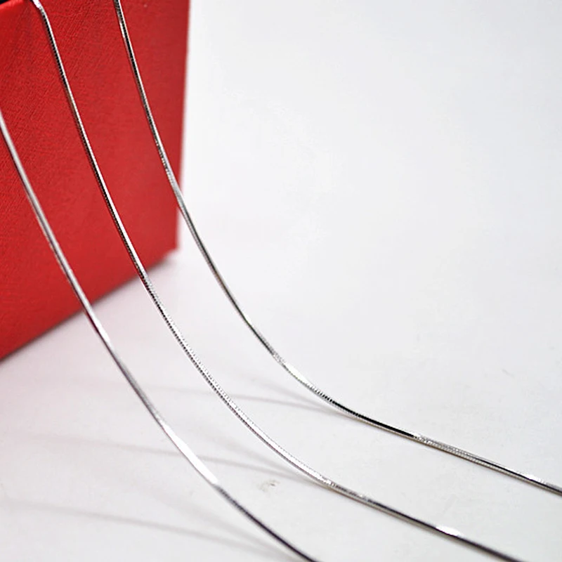 Utimtree Simple 925 sterling silver necklace women Fashion Snake Chain Sterling Silver Jewelry 16/18Inch
Utimtree Simple 925 sterling silver necklace women Fashion Snake Chain Sterling Silver Jewelry 16/18Inch
