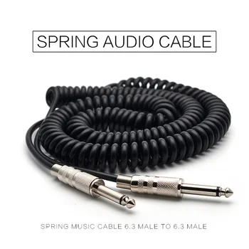 Guitar Spring Cable 6.35/6.5 Guitar Bass Audio Cable Shield Wire 5m for Connecting The Sound of The Electric Guitar
Guitar Spring Cable 6.35/6.5 Guitar Bass Audio Cable Shield Wire 5m for Connecting The Sound of The Electric Guitar