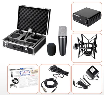 Takstar SM-5B-L Professional Studio Recording Condenser Microphone with Audio Cable 48V power Suitcase High quality Sound mic
Takstar SM-5B-L Professional Studio Recording Condenser Microphone with Audio Cable 48V power Suitcase High quality Sound mic