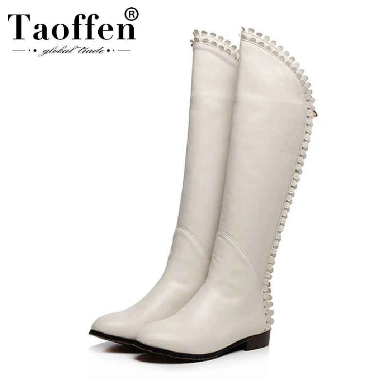 Taoffen Women Knee High Boots Fashion Zipper Winter Warm Flats Shoes With Fur Daily Long Boots Women Footwear Size 33-40
Taoffen Women Knee High Boots Fashion Zipper Winter Warm Flats Shoes With Fur Daily Long Boots Women Footwear Size 33-40