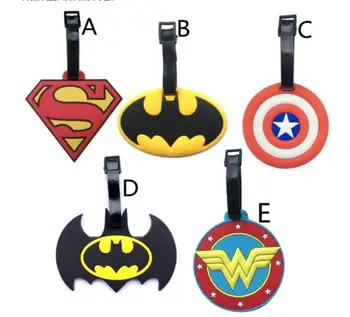 10 pcs cartoon batman superman wonder women Luggage tag PVC pendants suitcase decoration keychain Card Holder GG42
10 pcs cartoon batman superman wonder women Luggage tag PVC pendants suitcase decoration keychain Card Holder GG42