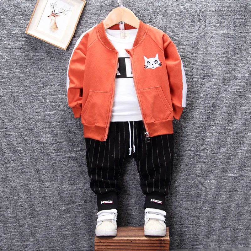 Autumn Spring Children Clothes Baby Boys Girls Clothing sport Cartoon Zipper Jacket T Shirt Pants 3Pcs/Sets Kids Casual Costume
Autumn Spring Children Clothes Baby Boys Girls Clothing sport Cartoon Zipper Jacket T Shirt Pants 3Pcs/Sets Kids Casual Costume