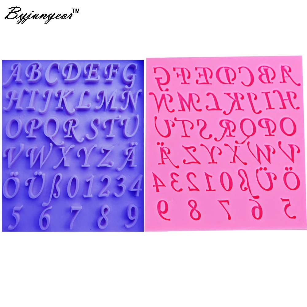 Byjunyeor M164 3D Number And Letter Shape form Silicone Mold Cake Decoration Fondant Chocolate Jello Jelly Moulds
Byjunyeor M164 3D Number And Letter Shape form Silicone Mold Cake Decoration Fondant Chocolate Jello Jelly Moulds