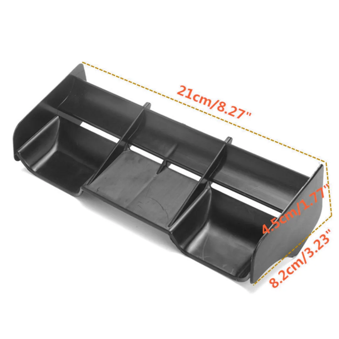 Mayitr 1PC New Rear Wing Black Plastic For 1:8 Buggy RC Cars Portable Practical Accessories High Quality