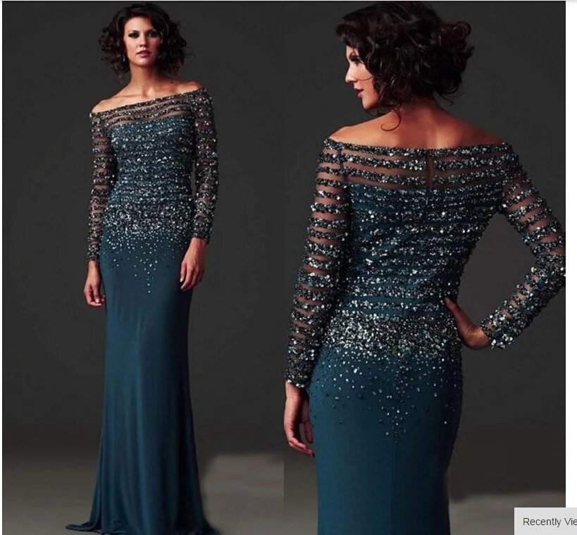 Sheath/Column Bateau Long Sleeves Beading Floor-length Chiffon Mother of the Bride Dresses
Sheath/Column Bateau Long Sleeves Beading Floor-length Chiffon Mother of the Bride Dresses