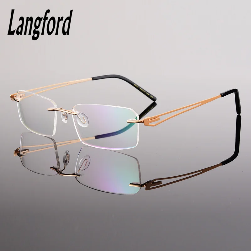 Rimless eyeglasses optical frame man glasses business alloy Urltra-Light Rimless prescription reading 7101
Rimless eyeglasses optical frame man glasses business alloy Urltra-Light Rimless prescription reading 7101