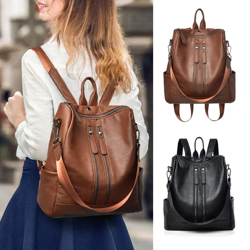 Hot Selling 1pcs Women Backpack Soft Leather Zipper Waterproof High Capacity Shoulders Bags -B5
Hot Selling 1pcs Women Backpack Soft Leather Zipper Waterproof High Capacity Shoulders Bags -B5