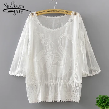 2018 summer women blouse shirt causal floral female tops O neck short sleeve plus size hollow out women clothing blusas 0338 40
2018 summer women blouse shirt causal floral female tops O neck short sleeve plus size hollow out women clothing blusas 0338 40