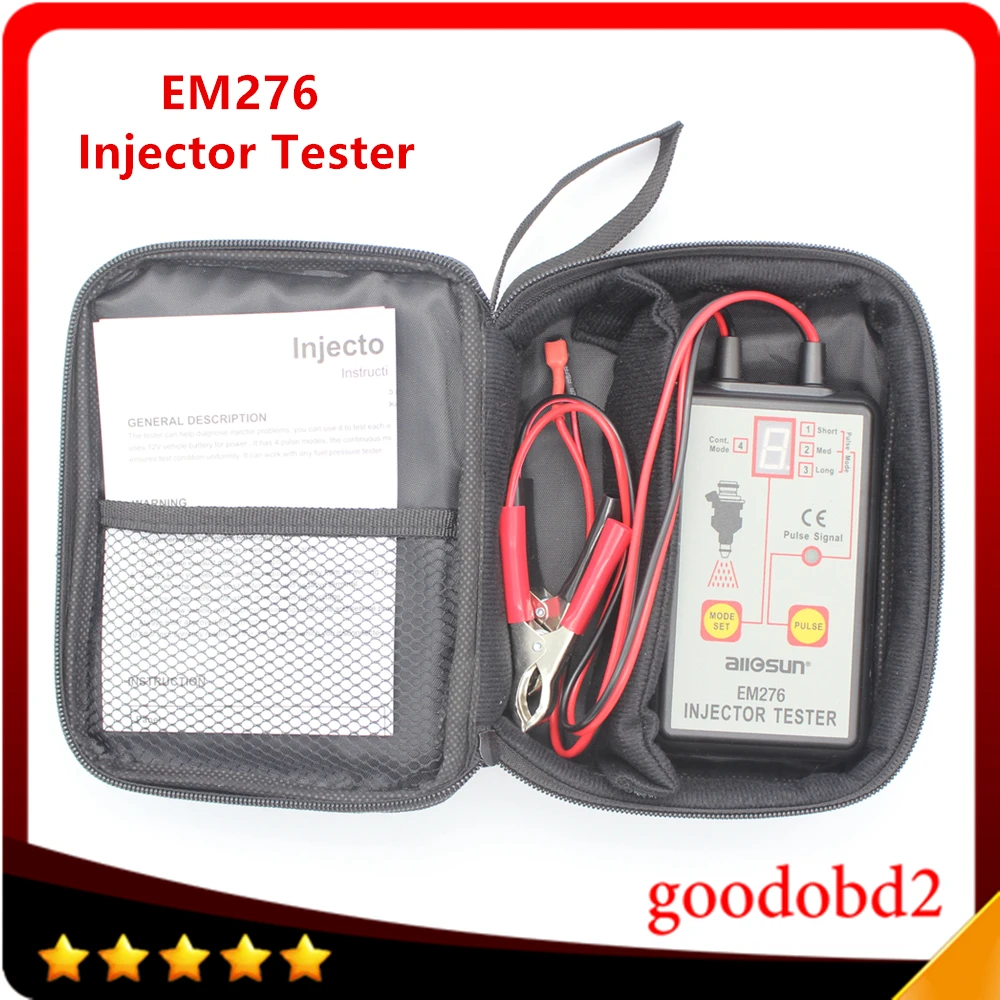 Fuel Injector Tester EM276 Car Car Fuel Injector System Analyzer Scan Tool with 4 Pluse Modes
Fuel Injector Tester EM276 Car Car Fuel Injector System Analyzer Scan Tool with 4 Pluse Modes