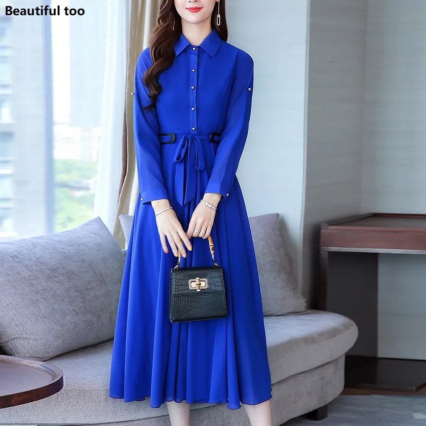 Women Elegant Midi Dress Long Slim Bandage Chiffon Vintage Stand Neck Plain Dresses Party Night Big Size M-3XL Sundress Vestidos
Women Elegant Midi Dress Long Slim Bandage Chiffon Vintage Stand Neck Plain Dresses Party Night Big Size M-3XL Sundress Vestidos