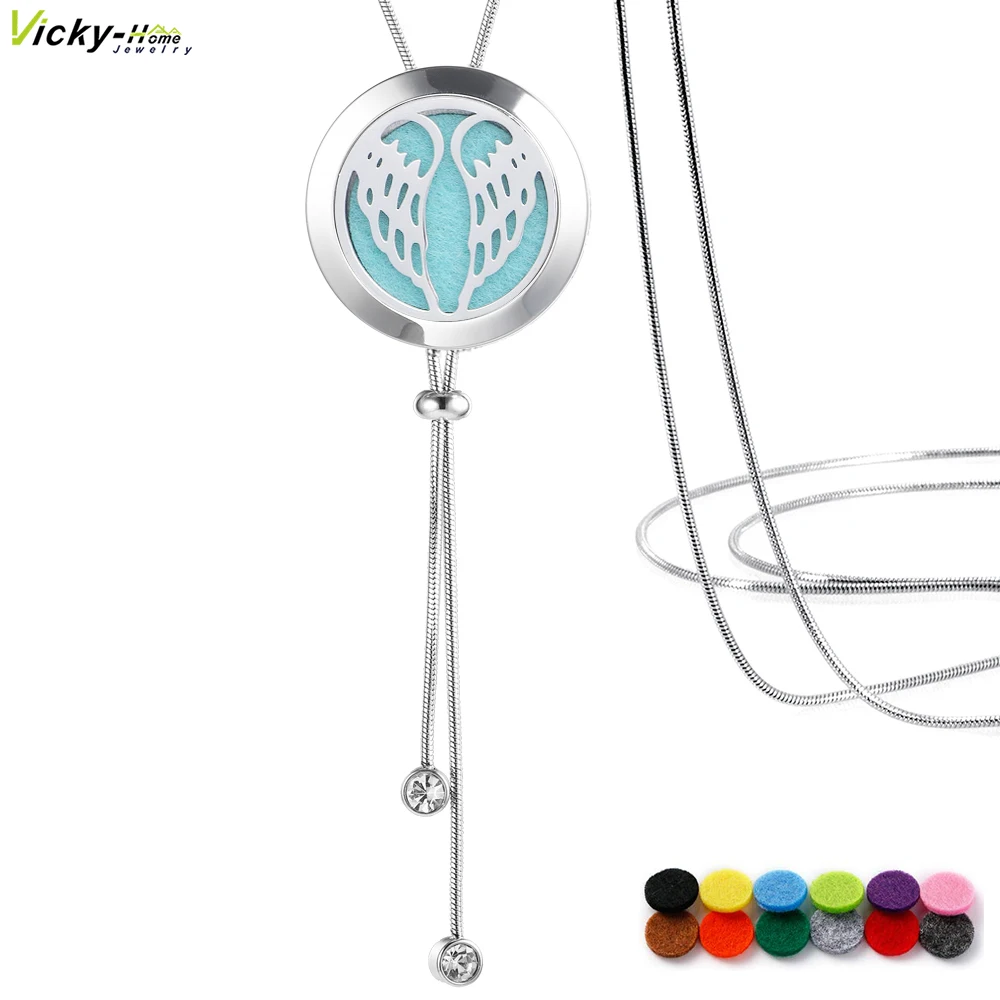Adjustable 35.5in Sanke Chain Aromatherapy Essential Oil Diffuser Locket Perfume Necklace Stainless Steel Locket with Pads 
Adjustable 35.5in Sanke Chain Aromatherapy Essential Oil Diffuser Locket Perfume Necklace Stainless Steel Locket with Pads