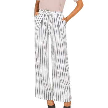 Sleeper #401 2019 NEW FASHION Women Ladies Loose Striped Belt Casual Wide Leg Long Trouser Pants Free Shipping
Sleeper #401 2019 NEW FASHION Women Ladies Loose Striped Belt Casual Wide Leg Long Trouser Pants Free Shipping