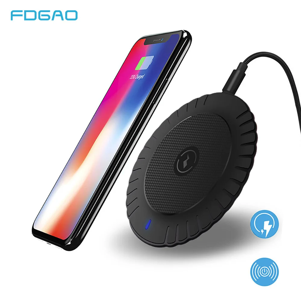 FDGAO Wireless Charger 5W Charging Pad for iPhone X XS MAX XR 8 Plus Samsung S9 S8 For Xiaomi Mi 9 Huawei Mate 20pro USB Charger
FDGAO Wireless Charger 5W Charging Pad for iPhone X XS MAX XR 8 Plus Samsung S9 S8 For Xiaomi Mi 9 Huawei Mate 20pro USB Charger