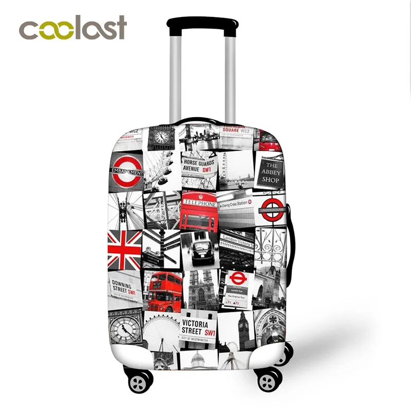 British Style Luggage Protective Cover Elastic Travel Accessories for 18"-32" valise bagages roulettes Scenery Print Case Covers
British Style Luggage Protective Cover Elastic Travel Accessories for 18"-32" valise bagages roulettes Scenery Print Case Covers
