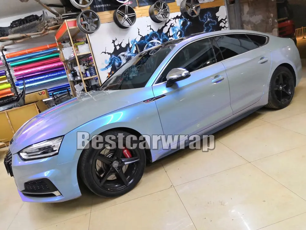 Gloss Candy Gray blue color shift Vinyl wrap for car wrap covering Sticker foil Air Bubble Free PROTWRAPS 1.52*20M/Roll 5x67ft
Gloss Candy Gray blue color shift Vinyl wrap for car wrap covering Sticker foil Air Bubble Free PROTWRAPS 1.52*20M/Roll 5x67ft