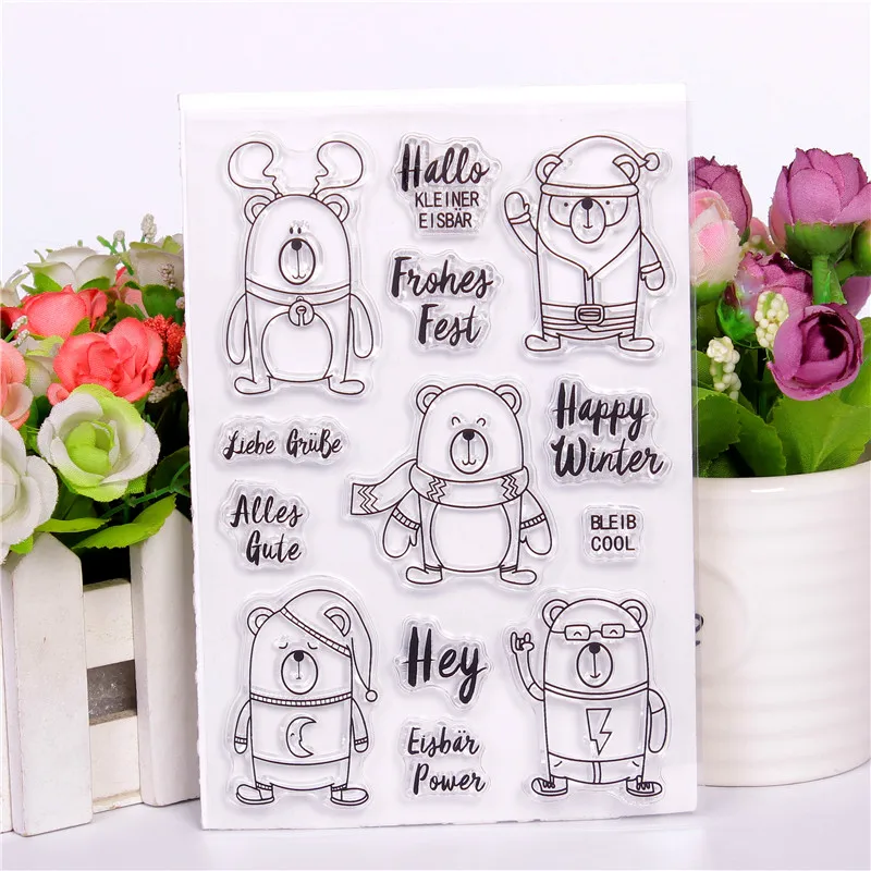 New German various expression bears Stamp Scrapbooking New Alphabet Stamp Embossing Craft Silicone Transparent Stamps
New German various expression bears Stamp Scrapbooking New Alphabet Stamp Embossing Craft Silicone Transparent Stamps