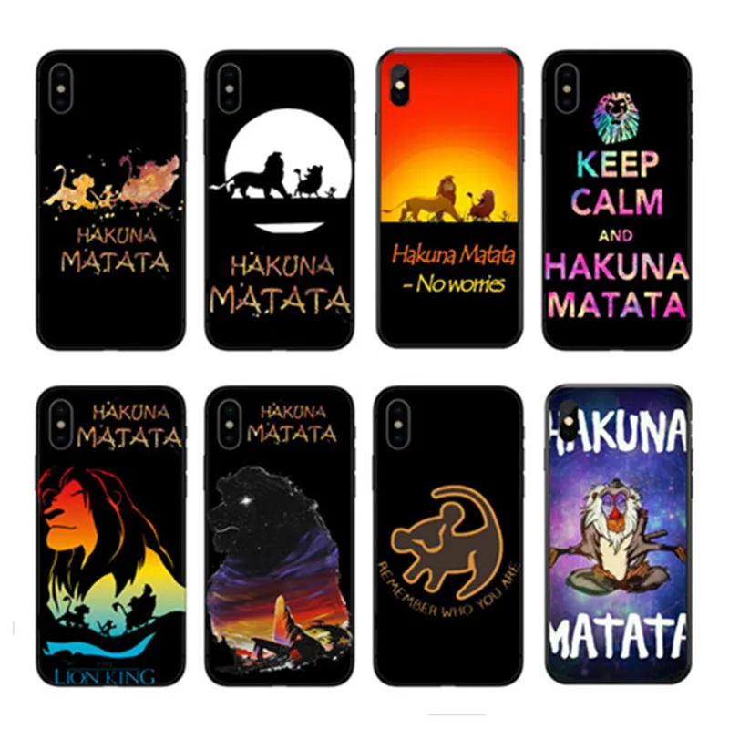 Para iPhone 4 5 6 7 8 Plus Mais XS Max Black Silicone Macio TPU Fosco caso Fundas Coque Capa Rei Leao Hakuna Matata Pumba
Para iPhone 4 5 6 7 8 Plus Mais XS Max Black Silicone Macio TPU Fosco caso Fundas Coque Capa Rei Leao Hakuna Matata Pumba
