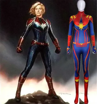 Avengers Endgame Captain Marvel Costume 3D Original Movie Woman Superhero Costume Zentai Suit Halloween
Avengers Endgame Captain Marvel Costume 3D Original Movie Woman Superhero Costume Zentai Suit Halloween