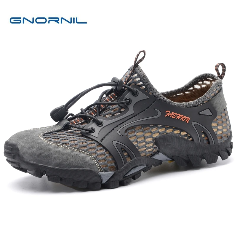 GNORNIL Brand 2018 Men Casual Shoes Breathable Mesh Leather Men Shoes Rubber Sole Anti Slip Summer Sport Outdoor Climbing Shoes
GNORNIL Brand 2018 Men Casual Shoes Breathable Mesh Leather Men Shoes Rubber Sole Anti Slip Summer Sport Outdoor Climbing Shoes