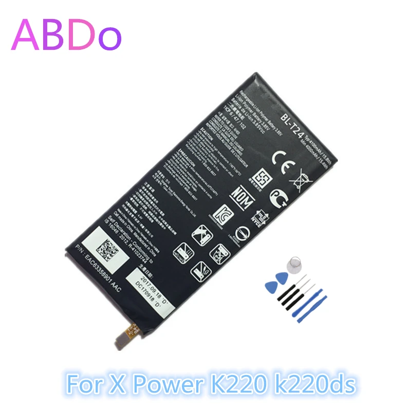 BL-T24 Phone Battery For LG X Power K220 k220ds 4100mAh Replacement Batteries AAA Quality
BL-T24 Phone Battery For LG X Power K220 k220ds 4100mAh Replacement Batteries AAA Quality