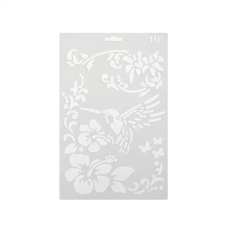 Flower Bird Hollow Ruler Template Plastic Stencils for DIY Scrapbooking Floral Card Craft Photo Album Drawing Painting Tool
Flower Bird Hollow Ruler Template Plastic Stencils for DIY Scrapbooking Floral Card Craft Photo Album Drawing Painting Tool