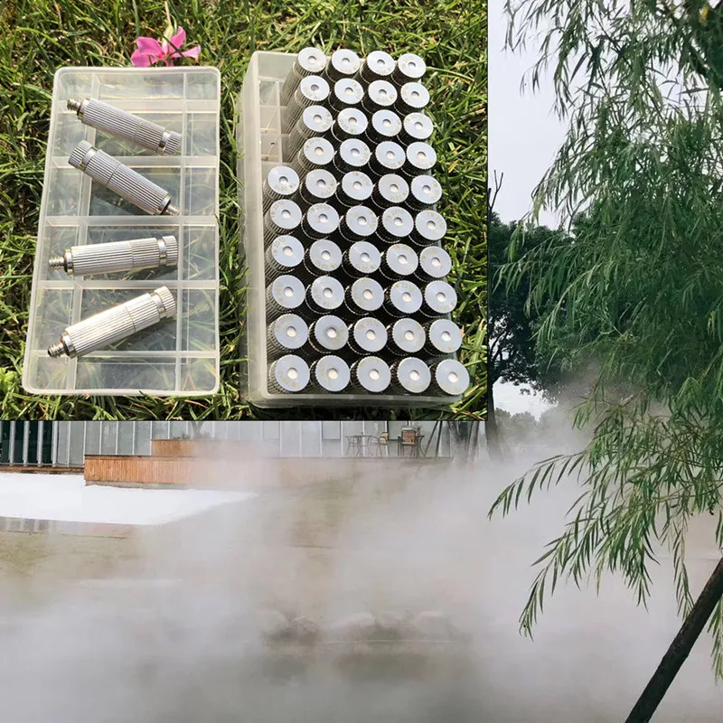 S009 Filter mist nozzle 50pcs 3/16 high pressure atomizing nozzle sprayer dust removal humidifier water spray anti-drip fine fog
S009 Filter mist nozzle 50pcs 3/16 high pressure atomizing nozzle sprayer dust removal humidifier water spray anti-drip fine fog