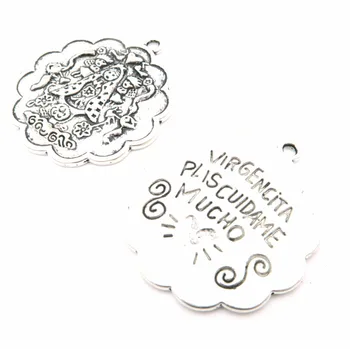 Pendants for necklace antique sliver Virgencita plis cuidame mucho Pendants Jewelry Findings & Components D-3-23
Pendants for necklace antique sliver Virgencita plis cuidame mucho Pendants Jewelry Findings & Components D-3-23