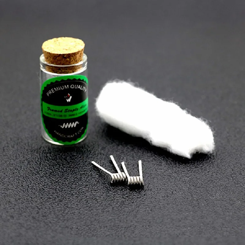 VIVISMOKE Handcrafted Framed Staple Alien NI80 prebuilt coils 0.14ohm 2-28/4-.3*1/36(mm)coil wire+cotton for DIY vape accessory
VIVISMOKE Handcrafted Framed Staple Alien NI80 prebuilt coils 0.14ohm 2-28/4-.3*1/36(mm)coil wire+cotton for DIY vape accessory
