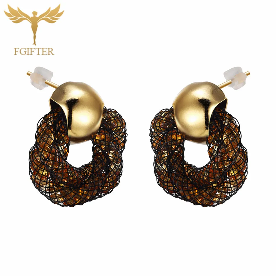 Fashion Golden Earring Full Crystals Mesh Weave Star Gold Stud Earrings Women Accessory Oorknopjes
Fashion Golden Earring Full Crystals Mesh Weave Star Gold Stud Earrings Women Accessory Oorknopjes