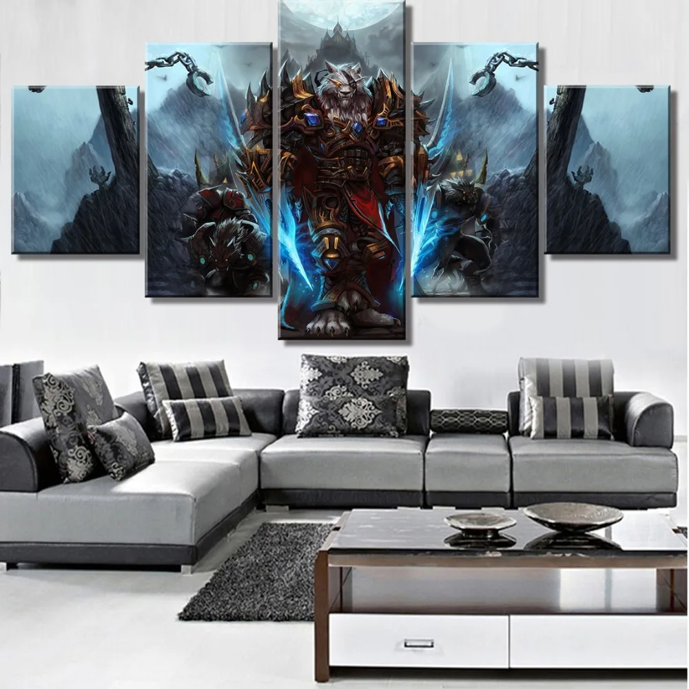 Warcraft Wolf Game HD Print Painting Modern Decor 5 Pieces Home The Wall Art Paintings on Canvas Wall Art Living Room Artwork
Warcraft Wolf Game HD Print Painting Modern Decor 5 Pieces Home The Wall Art Paintings on Canvas Wall Art Living Room Artwork