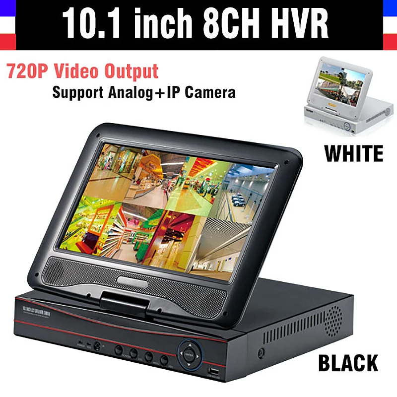 New 10.1" LCD Monitor CCTV 8CH 720P Recorder HDMI Output AHD DVR 8 channel HVR DVR NVR Support Analog IP Camera 3G WIFI
New 10.1" LCD Monitor CCTV 8CH 720P Recorder HDMI Output AHD DVR 8 channel HVR DVR NVR Support Analog IP Camera 3G WIFI
