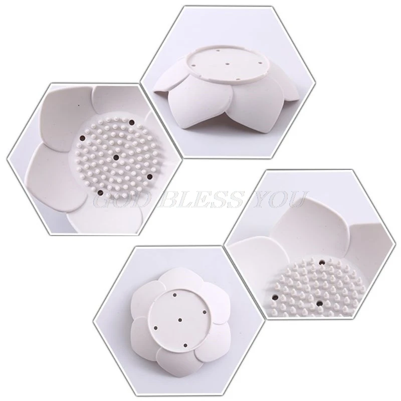 Flexible Silicone Bathroom Shower Soap Box Dish Storage Plate Tray Drain Holder Flower Soapbox
Flexible Silicone Bathroom Shower Soap Box Dish Storage Plate Tray Drain Holder Flower Soapbox