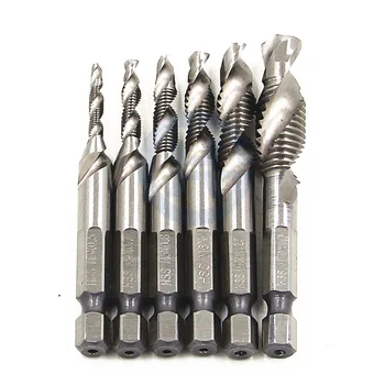 6pcs HSS 6542/4341 Multi-functional Composite Taps Screw Bolt Machine with Tapping Taper Tool High-speed Steel
6pcs HSS 6542/4341 Multi-functional Composite Taps Screw Bolt Machine with Tapping Taper Tool High-speed Steel