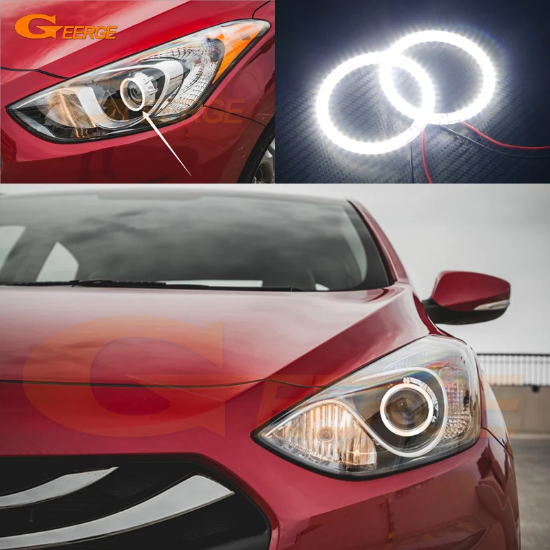 ангельские глазки hyundai elantra 2014 ангельские глазки hyundai elantra 2014