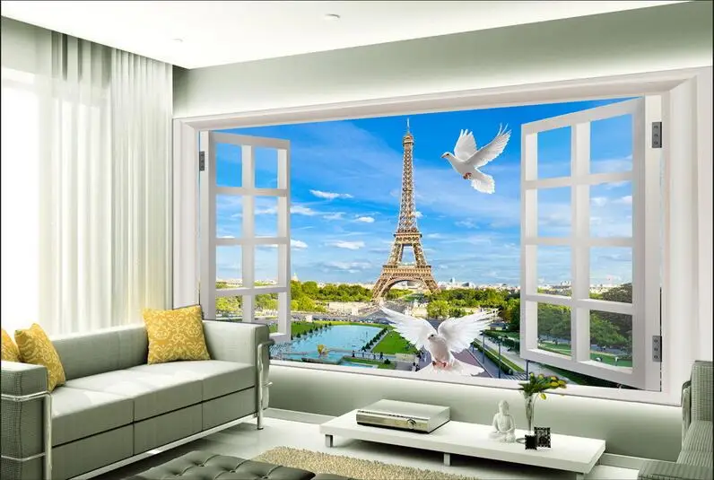 Custom photo 3d wallpaper Non-woven mural picture wall sticker 3 d window of Eiffel Tower painting 3d wall room murals wallpaper
Custom photo 3d wallpaper Non-woven mural picture wall sticker 3 d window of Eiffel Tower painting 3d wall room murals wallpaper