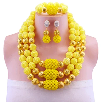 Fashion Gold Color Nigerian Wedding African Beads Jewelry Set Crystal Yellow Jewelry Sets Bracelet Earring Jewelry Set
Fashion Gold Color Nigerian Wedding African Beads Jewelry Set Crystal Yellow Jewelry Sets Bracelet Earring Jewelry Set