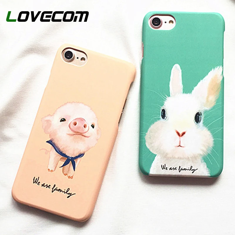 LOVECOM Hot Cartoon Pig Rabbit Frosted Hard PC Phone Back Cover Case For iPhone 6 6S 7 8 Plus X New Capa Coque Shells
LOVECOM Hot Cartoon Pig Rabbit Frosted Hard PC Phone Back Cover Case For iPhone 6 6S 7 8 Plus X New Capa Coque Shells