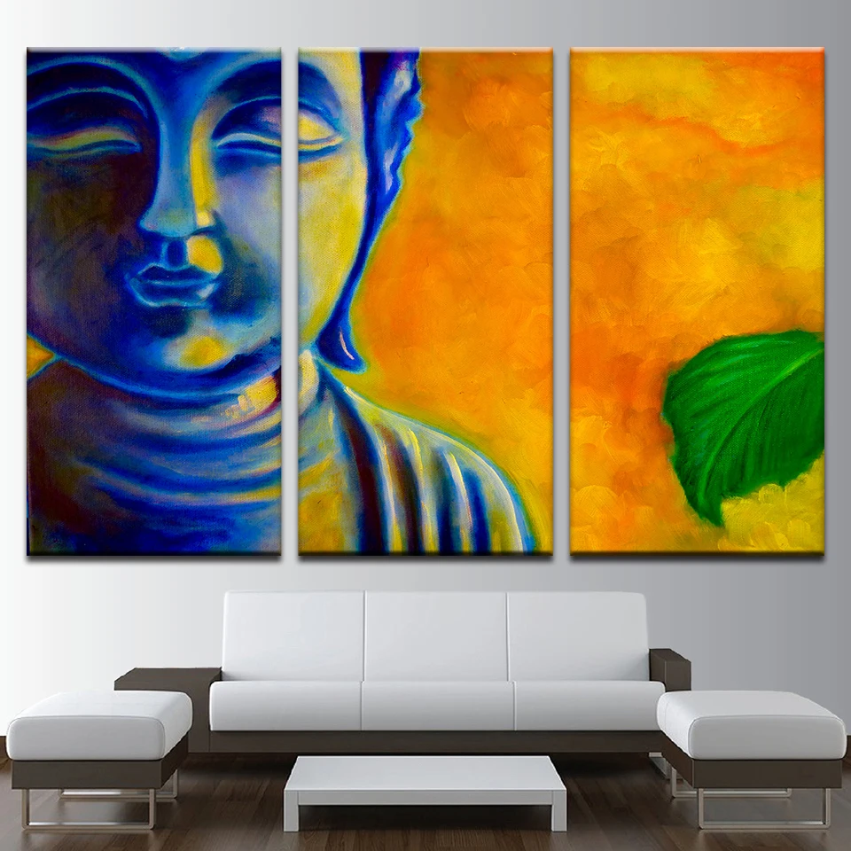 Canvas Home Decor HD Prints Pictures 3 Pieces Blue Zen Buddha Paintings Abstract Leaf Posters For Living Room Wall Art Framework
Canvas Home Decor HD Prints Pictures 3 Pieces Blue Zen Buddha Paintings Abstract Leaf Posters For Living Room Wall Art Framework