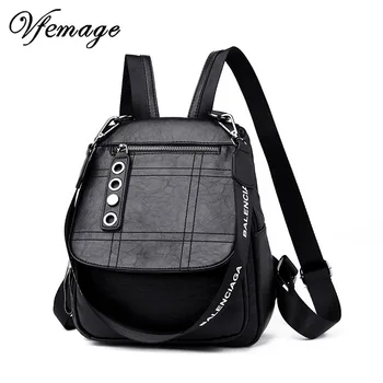Vfemage 2019 New Fashion Women Backpack Sheepskin Leather Designer Women Bag Travel Ladies Bagpack Small School Bags For Girls
Vfemage 2019 New Fashion Women Backpack Sheepskin Leather Designer Women Bag Travel Ladies Bagpack Small School Bags For Girls