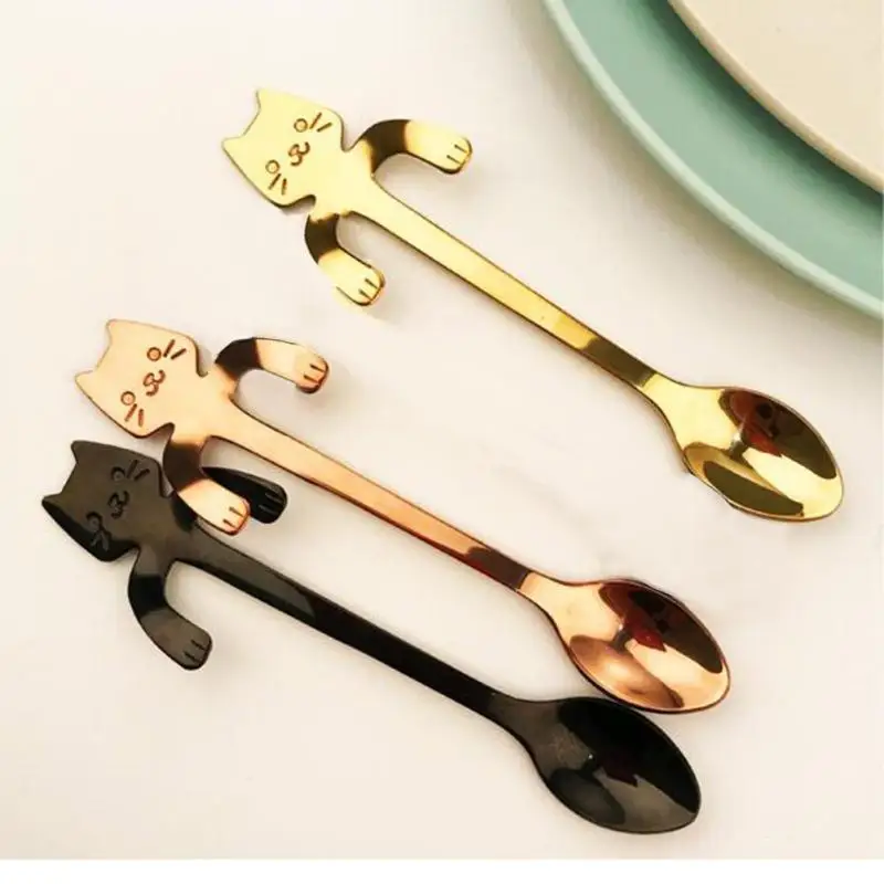 1Pcs Stainless Steel Cat Spoon Long Handled Coffee Spoon Teaspoon Cartoon Ice Cream Dessert Spoon Stirring Tableware Flatware
1Pcs Stainless Steel Cat Spoon Long Handled Coffee Spoon Teaspoon Cartoon Ice Cream Dessert Spoon Stirring Tableware Flatware
