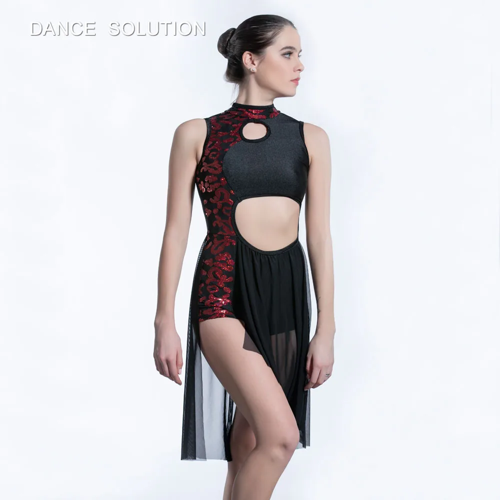 Black Sequin Spandex Bodice with Shorts and Mesh Skirt Lyrical Dance Dress for Woman and Girls Stage Performance Costumes 19604
Black Sequin Spandex Bodice with Shorts and Mesh Skirt Lyrical Dance Dress for Woman and Girls Stage Performance Costumes 19604