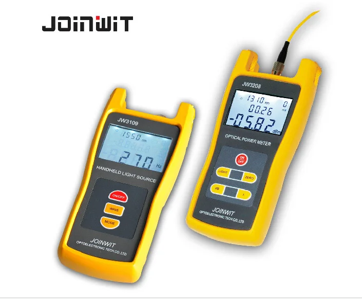 Handheld High precision Optical Power Meter JW3208C + Light Red Source JW3109 Combination Tool Tester Kit
Handheld High precision Optical Power Meter JW3208C + Light Red Source JW3109 Combination Tool Tester Kit