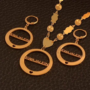 Anniyo KWAJALEIN Pendant Beads Necklaces Earrings Jewelry Party set Gold Color Islands for Women #037821S
Anniyo KWAJALEIN Pendant Beads Necklaces Earrings Jewelry Party set Gold Color Islands for Women #037821S