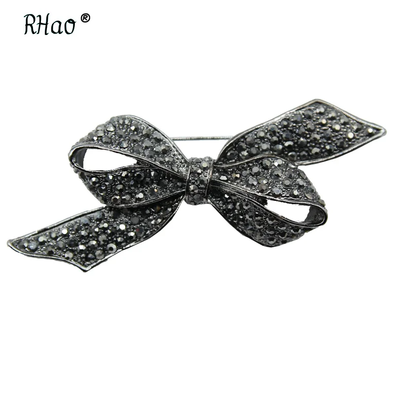 Vintage Black Bow Brooches For Women Fashion Large Bowknot Brooch Pin Rhinestone Jewelry Winter Coat Accessories
Vintage Black Bow Brooches For Women Fashion Large Bowknot Brooch Pin Rhinestone Jewelry Winter Coat Accessories
