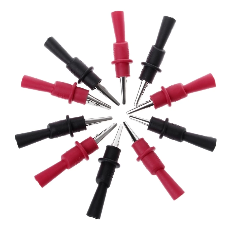 5Pairs/Set Insulated MultiMeter Test Lead Alligator Clip Crocodile Clamp Probe Test
5Pairs/Set Insulated MultiMeter Test Lead Alligator Clip Crocodile Clamp Probe Test