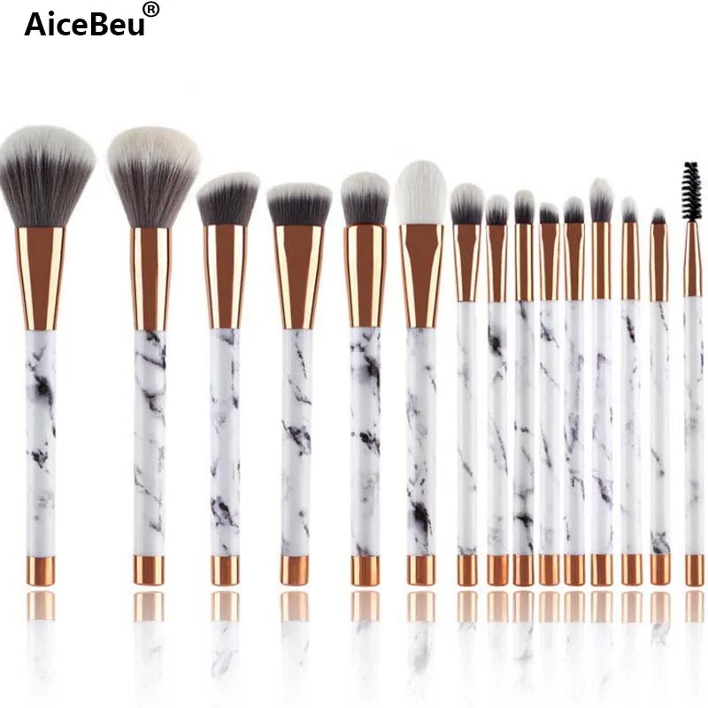 AiceBeu 7/10/11/15Pcs 2nd Generation Marble Stripe Makeup Brushes Kit For Blush Powder Eye Shadow Marbling Texture Makeup Tool
AiceBeu 7/10/11/15Pcs 2nd Generation Marble Stripe Makeup Brushes Kit For Blush Powder Eye Shadow Marbling Texture Makeup Tool