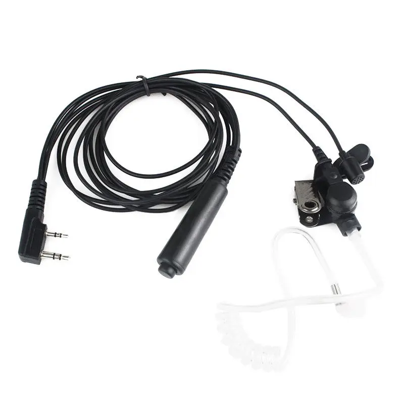 

New Style 3 Wire Pro Covert Acoustic Tube Earpiece Headset PTT Mic Microphone for Kenwood Pro-Talk XLS TK BAOFENG UV-5R Radio