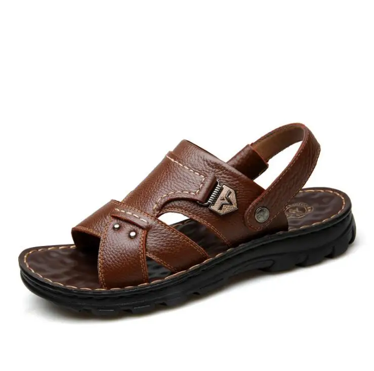 New arrival 2019 summer male sandals men leather Roman shoes open toe sandals slippers fashion casual cowhide beach shoes
New arrival 2019 summer male sandals men leather Roman shoes open toe sandals slippers fashion casual cowhide beach shoes