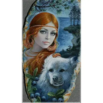 Full square drill diamond embroidery picture 5D DIY diamond painting Cross Stitch Woman dog Rhinestone mosaic home decorative
Full square drill diamond embroidery picture 5D DIY diamond painting Cross Stitch Woman dog Rhinestone mosaic home decorative